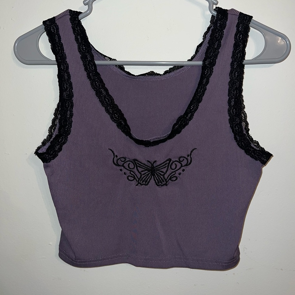 Romwe Cropped Tank Top Women’s Small